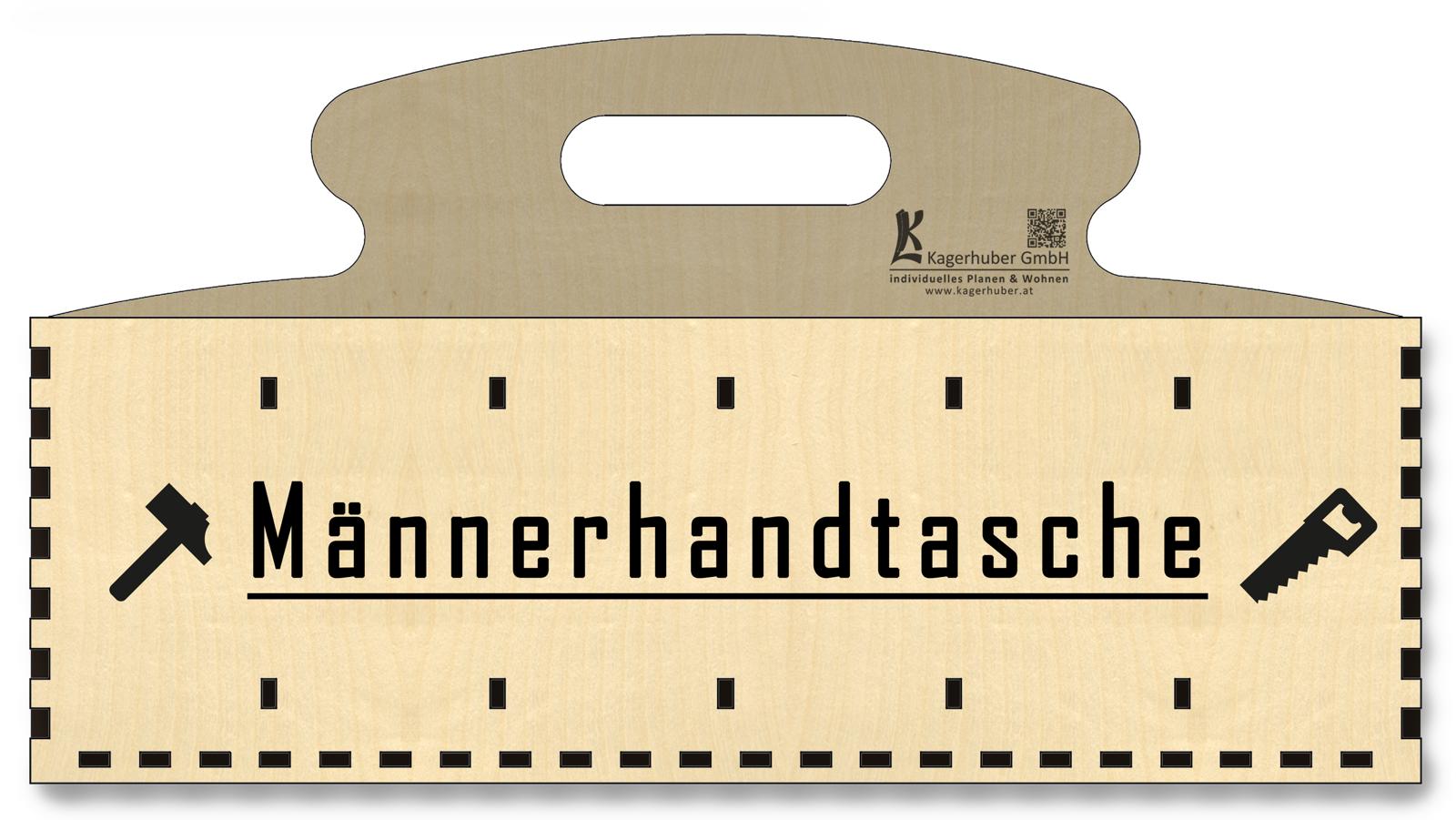 12er Trager - Männerhandtasche -zusammengebaut