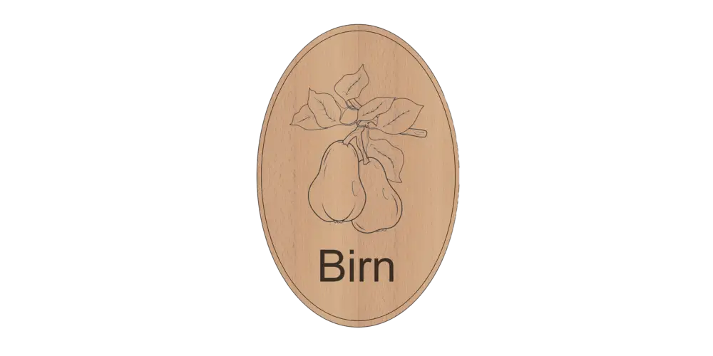 Schnapsbox Schild - Birn